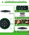 Heavy Duty 6 Inch 150Mm Sanding Pad With 17 48 Hole Backing, M8 Screw Mount details and features