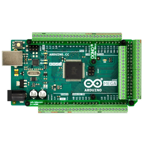 Ultra Tiny GPIO Terminal Block Breakout Board For Arduino Mega 2560, 2.54mm Pitch, 0.1 Inch, Supports 28 AWG To 18 AWG Wire, Screw Terminal, Pre-Soldered Assembly, FR-4 Dual Copper PCB, Easy Prototyping For Makers And Hobbyists on Arduino Mega 2560