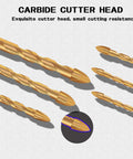 10 Piece 5Mm Masonry Drill Bit Set For Concrete Tile Brick Plastic And Wood With Tungsten Carbide Tips, cutter head close-up