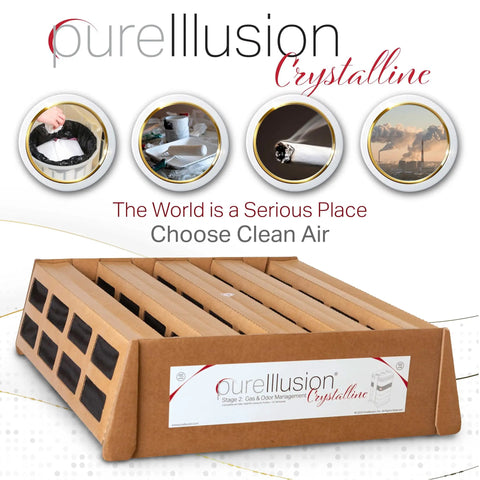 Gas And Odor Filter For IQAir HealthPro Series Air Purifier Ultra Premium Stage 2 Filter With Genuine Crystalline Media Easy Install NASA Inspired Filtration Tech For Cleaner Indoor Air Pro Grade in packaging.