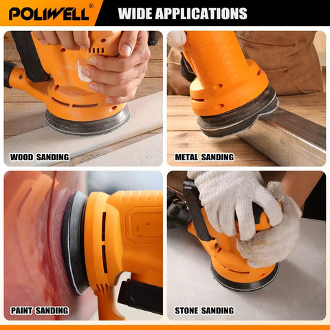 5 Inch Sanding Discs Set 120 Pack Hook And Loop 8 Hole Silicon Carbide Wet Dry For Random Orbital Sander on wood, metal surfaces