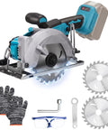 5 Inch Brushless Cordless Circular Saw Packing A Beefy 6000 Rpm Spin And Quick Bevel Swaps For Hassle Free Wood And Soft Metal Cutting On Everyday Crew Projects Today with accessories