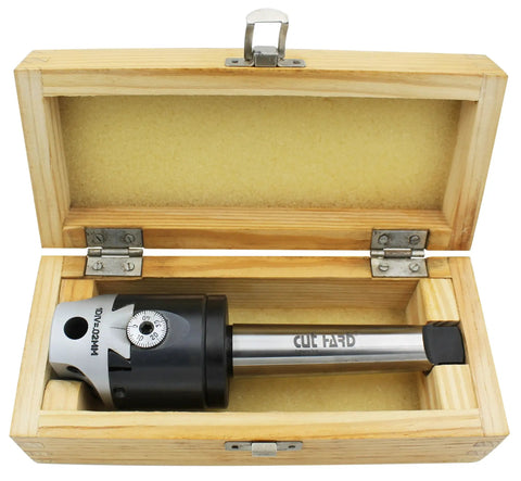 Beast Precision Boring Head, 50mm Body, 10mm Bore, 19mm Travel, 1.5 Inch Shank 18 TPI R8 in wooden box