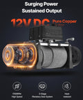 Beefed Up 12000 Lb Electric Winch With 85 Ft Steel Cable 12V Power Winch For Jeep Wrangler UTV ATV And Truck Off Road Recovery Wireless Remote Control And Heavy Duty Motor, 12V DC steel cable