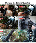 All In One Gimbal Bearing Installer Kit With Puller Remover And Engine Alignment Tools For Mercruiser Alpha Alpha 1 MR Bravo Volvo OMC Cobra And Yamaha Sterndrive 89 92 Easy Install And Precise Alignment Pro being used to remove a gimbal bearing.
