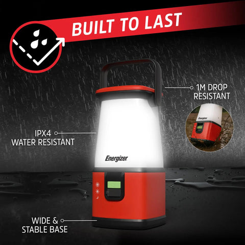 WeatherReady 360 Degree LED Camping Lantern Pro Ultra Bright Battery Powered Tent Light IPX4 Water Resistant, Built to Last