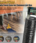 60 Inch Heavy Duty Mop Handle Replacement With Quick-Lock ABS Clamp Pro-Grade Alloy Iron Pole Rust-Proof Design Fits String Mops And Looped-End Rags