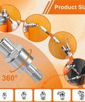 8000 PSI Pistol Grip Grease Gun Kit With Adjustable Pressure Beefed-Up Heavy Duty Pro Grade Tool with 0.53 Inch Coupler
