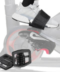 Strap In Platform Pedals For Peloton Bikes And Regular Shoes With Extra Wide Platform And Anti Slip Grips For Stable, Comfy Rides