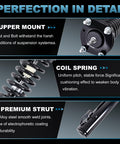Detailed view of Front Strut Assembly For 2008 2009 2010 2011 2012 Nissan Rogue 2.5L Coil Spring Shock Absorber OE 11733 11734