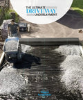Heavy Duty Geotextile Fabric For Driveway Stabilization And Rock Solid Road Base Reinforcement Woven Polypropylene in use for gravel support installation.