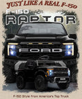 Ford F-150 Raptor Licensed 12V Ride On Truck For Kids With Parent Remote, LED Lights, 3 Point Safety Belt, Large Truck Bed Storage