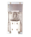 Back view of Industrial DIN Rail Power Supply 24V DC 10A 240W with wide input 90 to 264 VAC and 124 to 370 VDC, metal casing.