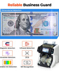 Effortless Cash Counter Machine With Dual Buckets Lightning Fast Mixed Bill Sorting And Legit Currency Verification featuring detection features.