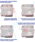 Weatherproof Junction Box Heavy Duty Enclosure 9x9x4 Inches UV Rated Thermoplastic Alloy Made In USA with gasket and knockouts