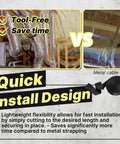 Quick install design to compare Heavy Duty Duct Strap 1.95 Inch By 49 Foot Black Nylon Strapping For HVAC Ducts with metal cable ties.