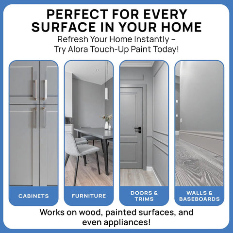 Touch Up Paint Kit With Matte Finish For Drywall Concrete Brick Tile Doors And Cabinets Multi Tone Gray Repair Kit