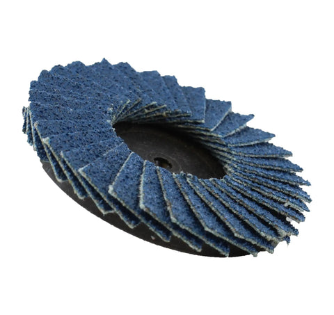Two Inch T27 80 Grit High Density Zirconia Alumina Sanding Discs with flap design for metalworking
