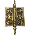 6 Inch Antique Style Iron Hinge Heavy Duty Dope Old World Brass Finish