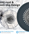 Top Shelf Reversible Bathtub Drain Strainer And Hair Catcher Set Crafted From Heavy Duty 304 Stainless Steel To Stop Tough Clogs And Keep Your Showers Rolling Smooth As Silk, featuring anti-rust design.
