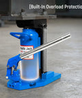 Heavy Duty Manual Hydraulic Lifting Jack 20 Ton Top Pad And 10 Ton Toe Low Profile Toe Jack, alloy steel with overload safety valve