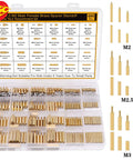 480 Pcs M2 M2.5 M3 Motherboard Standoffs And Screws And Nuts Kit With Dead Nut Tight Brass Spacers organized in a clear tray.