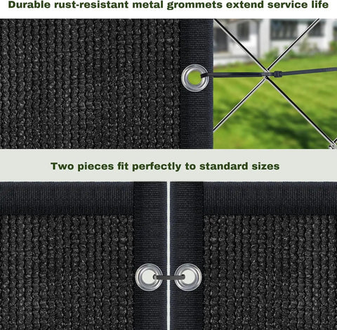 Heavy Duty Privacy Screen Fence Netting 4 Ft By 50 Ft Shade Net Cover 170 Shade For Walls Gardens Yards Backyards with grommets