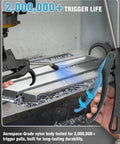 Heavy Duty Air Blow Gun With Long Nozzle Pumps Out Serious Compressor Air To Blast Away Stubborn Shop Dust Heavy Duty Pneumatic Blower features adjustable trigger and durability tested design.