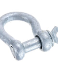 Galvanized Steel Anchor Shackles 3/8 Inch Pair With Screw Pin Design For Easy Hookup To Lead Chain And Anchor Line Heavy Duty