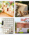 Concrete Brick Molds For DIY Projects Reusable ABS Plastic Square Hollow Block Molds installed as garden walls and planters.