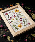 All In One 3 Pack Paper Making Frame Kit With Wooden Screens In A4 A5 A6 Sizes for DIY papermaking with floral paper design