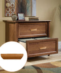 Wooden Handle Set 64mm Hole Centers Decorative Furniture Pulls Painted Smooth Finish for Kitchen Cupboard on wooden drawer