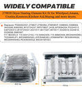 Dimensions and specifications of Easy Fit Dryer Heating Element And Thermal Fuse Kit For Whirlpool Kenmore Maytag Amana Dryers Replaces 279837 AP3094254 3399848 MEDX655DW1 WED4815EW1 MEDC215EW1 No Fuss Plug And Play Replacement With Clear Instructions.
