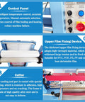 Control panel and upper film fixing device of Built Tough Semi Automatic Plastic Film Sleeve Sealing Machine, suitable for various films.