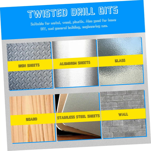 Heavy Duty 19 Piece Cobalt Steel Drill Bit Set High Speed Twist Bits For Metal Drilling Plastic And Engineering DIY Jobs That Gonna Last You A Long Time. Twisted drill bits for iron, aluminum, glass, board, stainless steel, and wall.