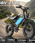 Powerful Askgo Electric Dirt Bike For Adults Teens With 2500W Peak Motor, 36 Mph Top Speed, 65 Mile Range, Dual Brake Off Road Ebike, Water Resistant Fat Tire All Terrain With NFC Unlock Technology, 48V 25Ah battery
