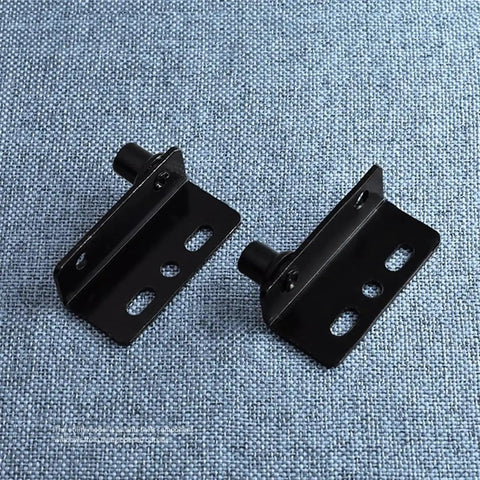 Heavy Duty Black Pivot Hinges 2 Pack For Super Secure Doors Bushing Shaft, durable metal hinges for stable door installation.