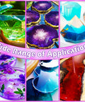 Epoxy resin pigment set with 48 vivid colors, 6ml bottles, translucent dye for art, jewelry, crafts