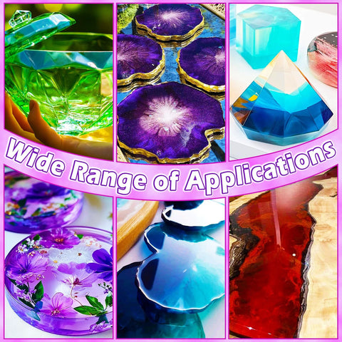 Epoxy resin pigment set with 48 vivid colors, 6ml bottles, translucent dye for art, jewelry, crafts
