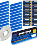 Desk Name Plates Holder Set For Classroom With 20 Holders And Chalkboard Style Name Tags Tape Roll Included