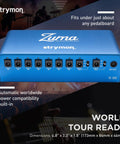 Zuma 9 Outlet Guitar Pedal Power Supply With 9V And 18V Outputs 12V Compatibility Worldwide AC Isolated Sockets Blue Finish