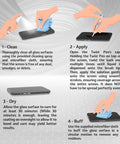 Steps to apply Brush On Liquid Glass Screen Protector That Gives Your Phone Tablet Smartwatch A Nano Shield For Up To 10 Devices