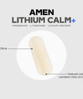 Capsule of Lithium Calm Plus Supplement With Lithium Orotate, Magnesium Glycinate And Oxide, And L Theanine For Real Focus And Calm