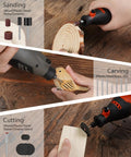 Image of 287 Piece Rotary Tool Accessory Kit With One Eighth Inch Shank Bits for cutting, grinding, and polishing various materials.