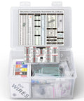 Electronic Components Assortment Kit With 2200 Pieces Grab Bag Including Resistors, Capacitors, ICs, Transistors, and PCBs