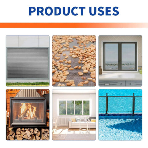 Top Shelf 304 Stainless Steel Window Screen Roll 35 Inches By 10 Feet With 22 Mesh Weave No Rust Nonsense Heavy Duty Corrosion Resistant DIY Home Guarding Mesh For Bug Blocker Performance shown in various uses.