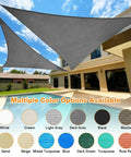 Sun Shade Sail 20 By 20 By 28 Point 3 Triangle Dark Grey With Curved Edges Commercial Grade 185GSM HDPE installed over patio