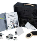 Badass Water Cooled Sharpening Bundle Includes Hand Tool Kit Woodturner Jig with accessories in a storage case.