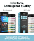 Game Changer 7 In 1 Pond Water Test Kit With 50 Strips For Fish Tanks And Koi Ponds Test Kit packaging comparison image.