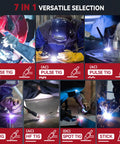 Beast 7 In 1 TIG Welder AC DC 200A With Pulse For Aluminum Welding 110 Volt And 220 Volt in action showing versatility